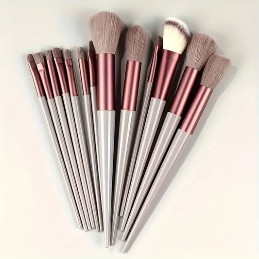 13 Pcs Soft Makeup Brush, For Foundation Blending, Eye Shadow Application, Kabuki Blending Beauty Tools