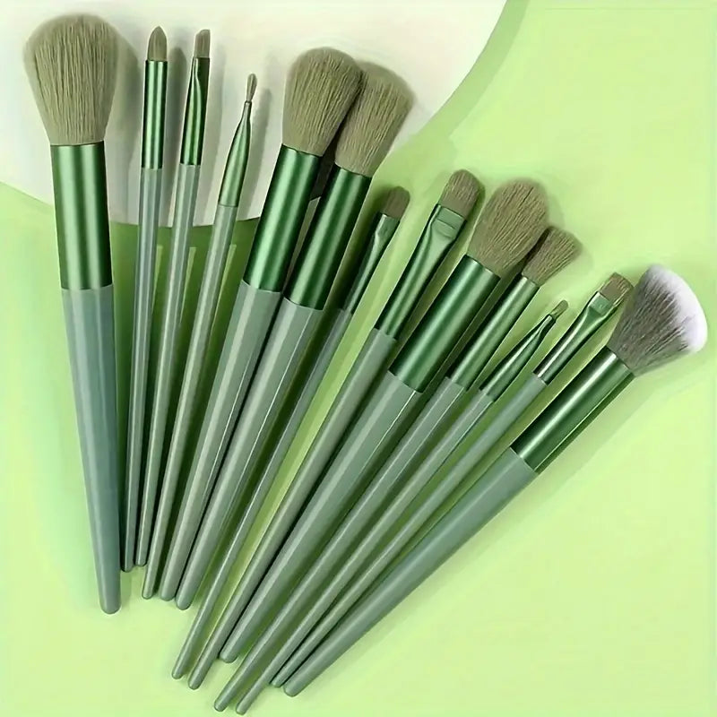 13 Pcs Soft Makeup Brush, For Foundation Blending, Eye Shadow Application, Kabuki Blending Beauty Tools