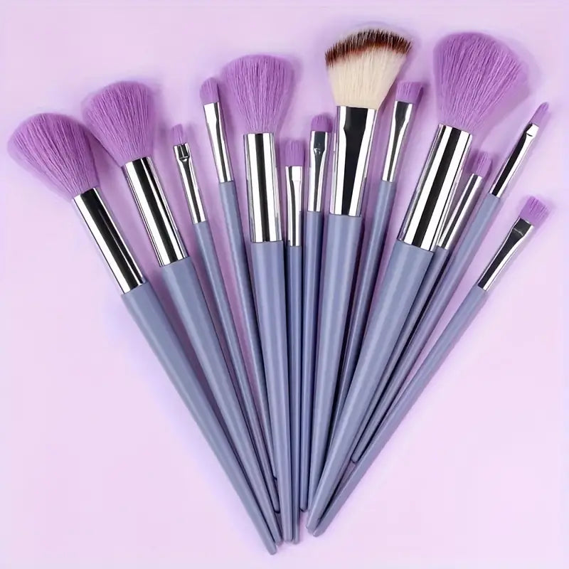 13 Pcs Soft Makeup Brush, For Foundation Blending, Eye Shadow Application, Kabuki Blending Beauty Tools